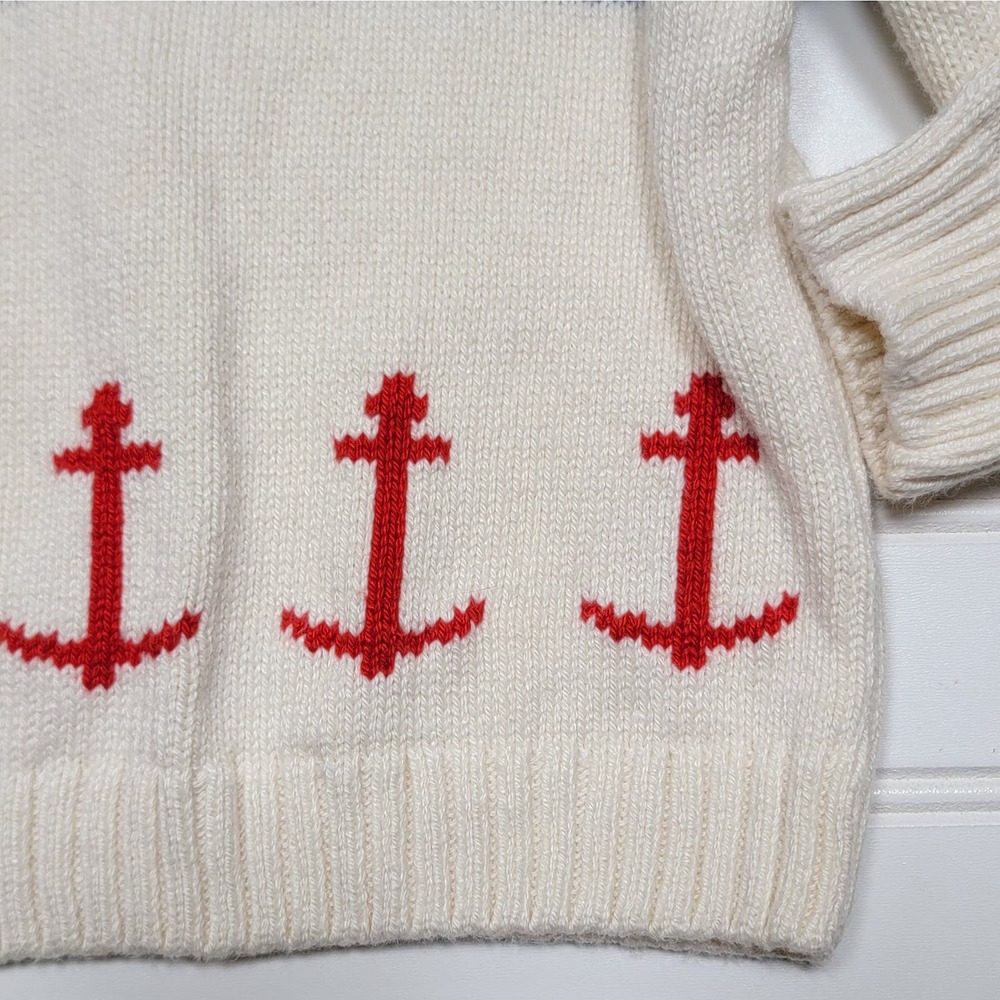 Janie and Jack Striped Anchor Pullover Sweater - Picture 5 of 5
